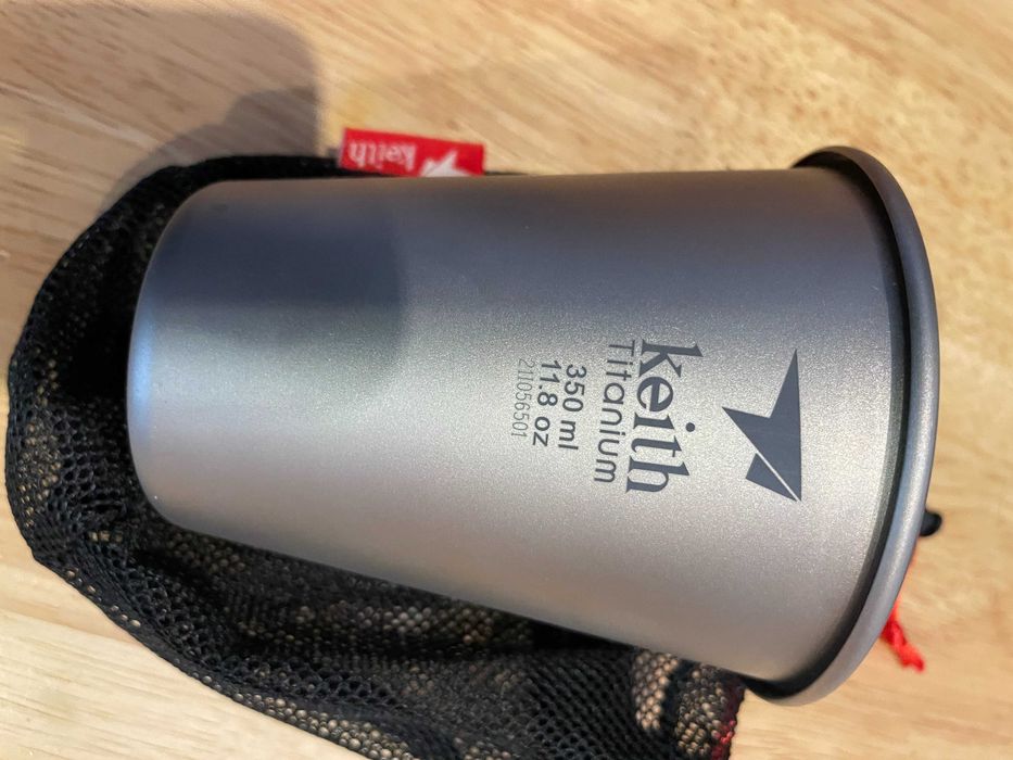 Kubek tytanowy 350 ml Keith titanium