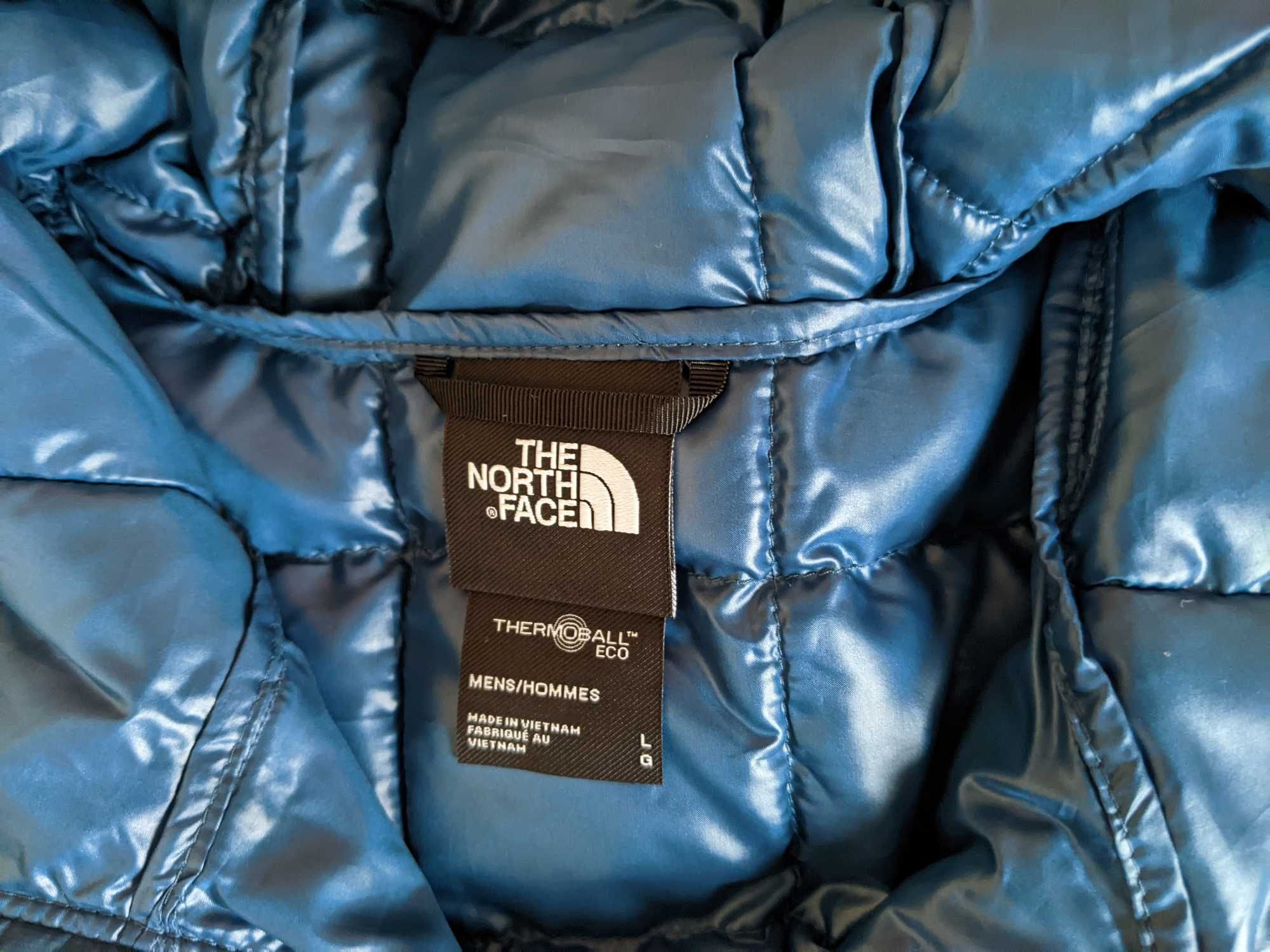 Куртка мікропуховик The North Face Thermoball Eco Hoodie Monterey Blue