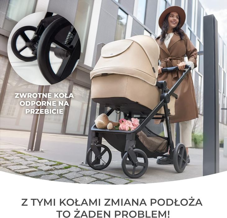 Wózek Wielofunkcyjny 3W1 Kinderkraft Newly Szary