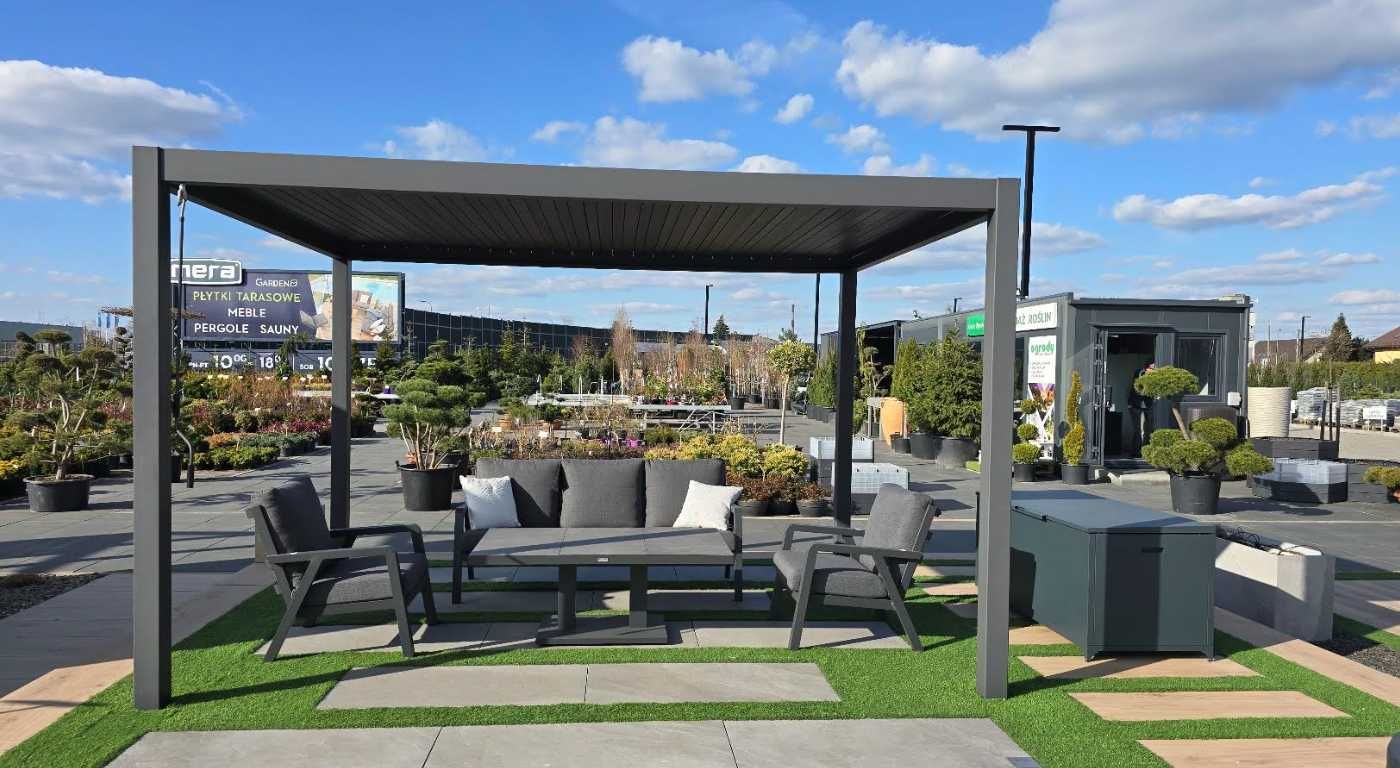 Zadaszenie / pergola PERARA 400x300 antracyt - wyprzedaż ekspozycji