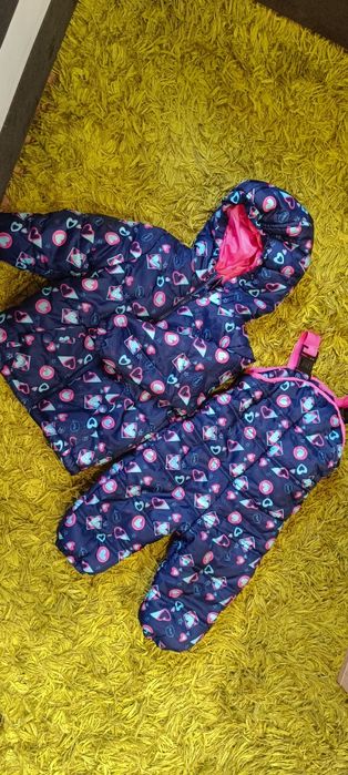 Zimowy komplet, kombinezon (kurtka i spodnie) r86