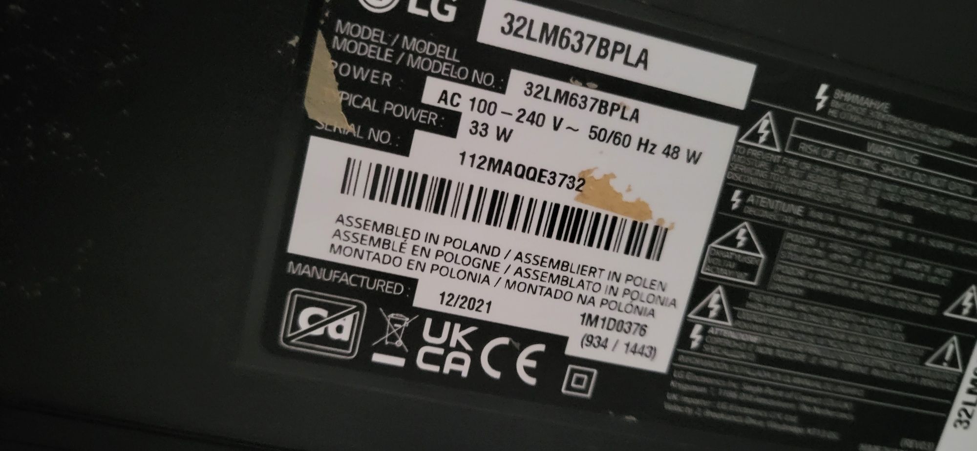 Tv LG 32" - Smart Tv - MUITO URGENTE
