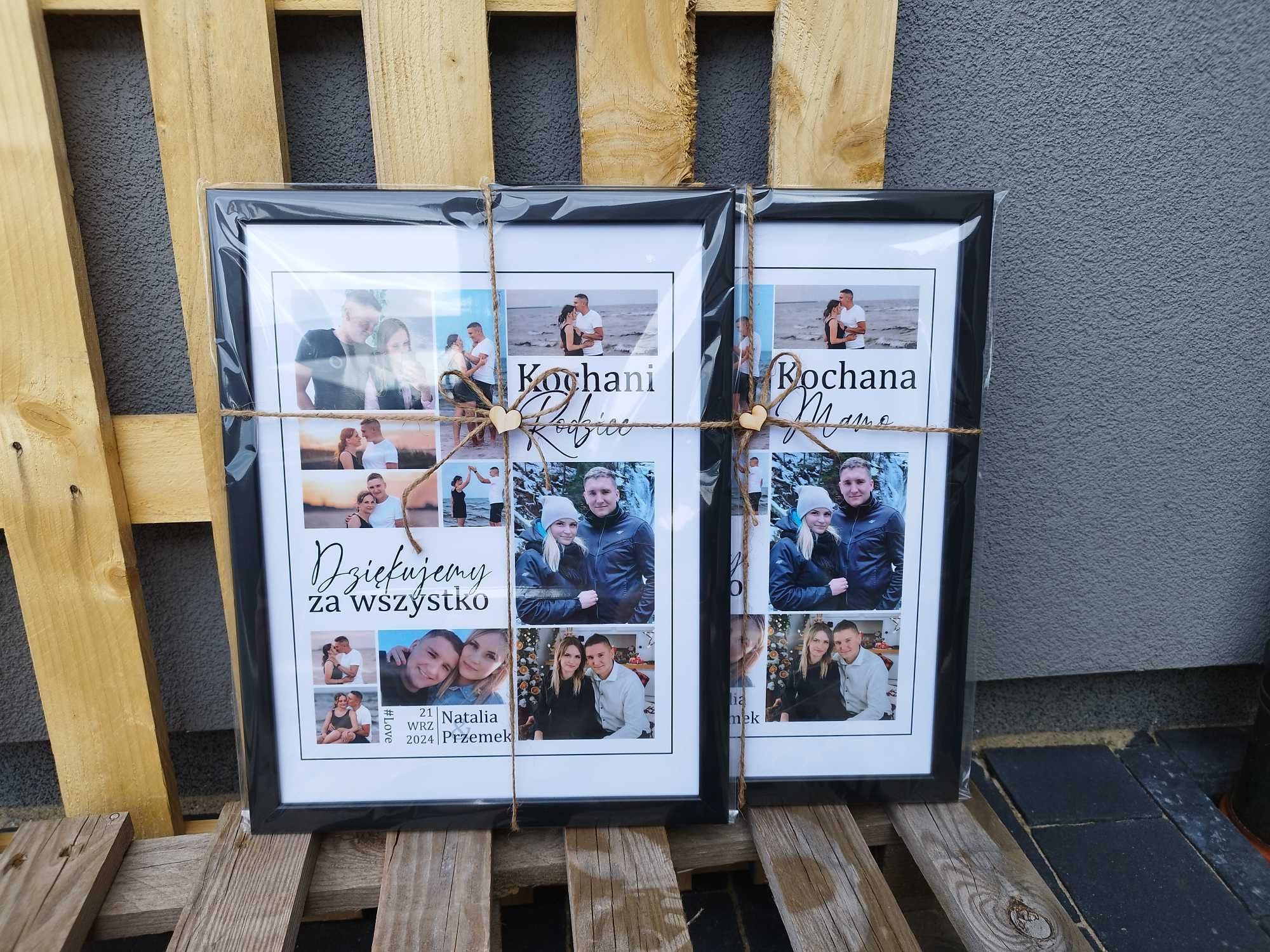 Podziękowanie dla rodziców Podziękowania Prezent na ślub Plakat