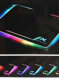 ACGAM P09 RGB освітлення Жорсткий ігровий Килимок для миші з USB