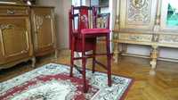 Krzesełko drewniane fotelik ludwik stylowe