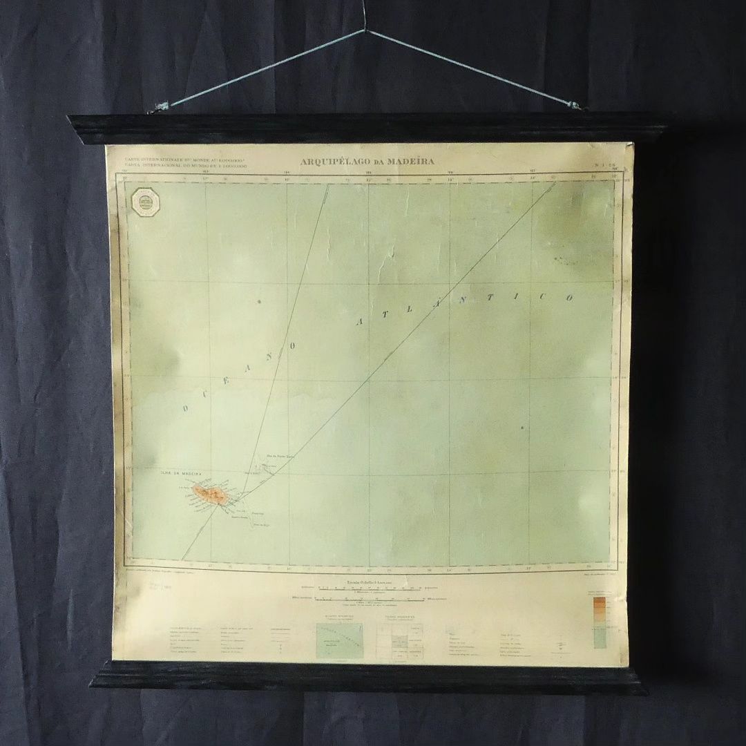 Mapa antigo da Madeira (1935)