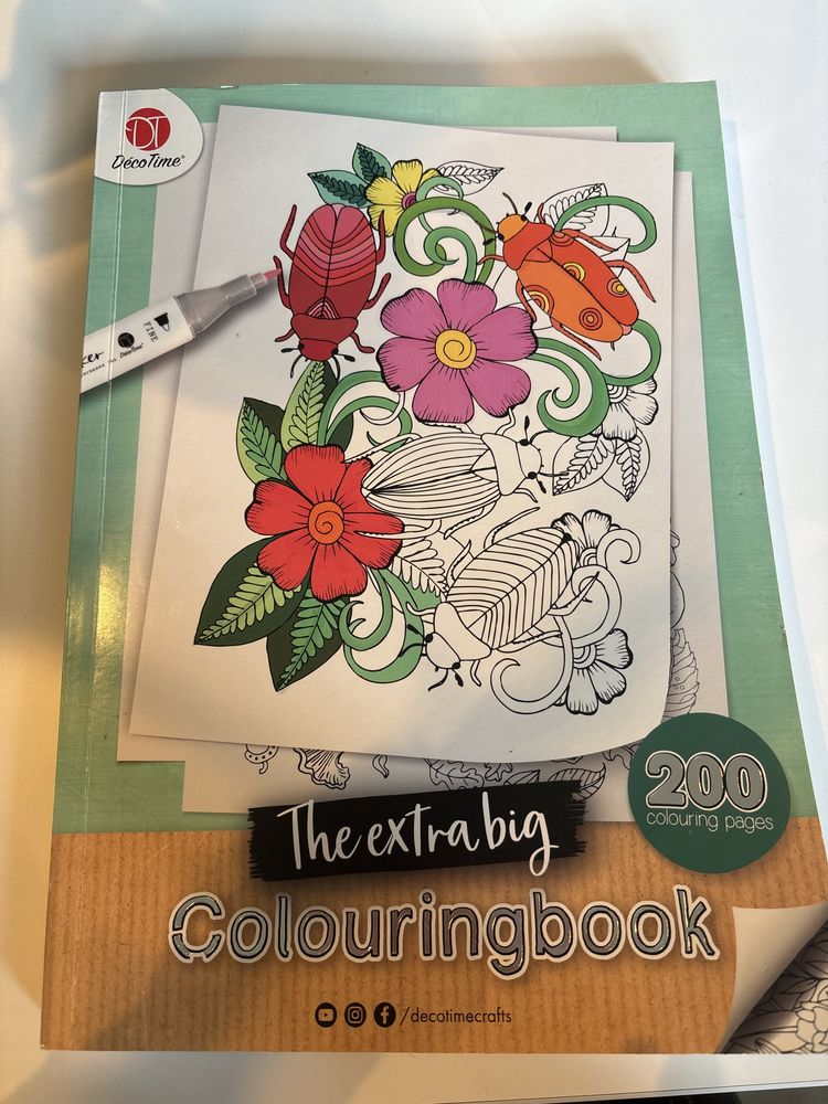 Kolorowanka dla dorosłych The extra big colouringbook 200 pages