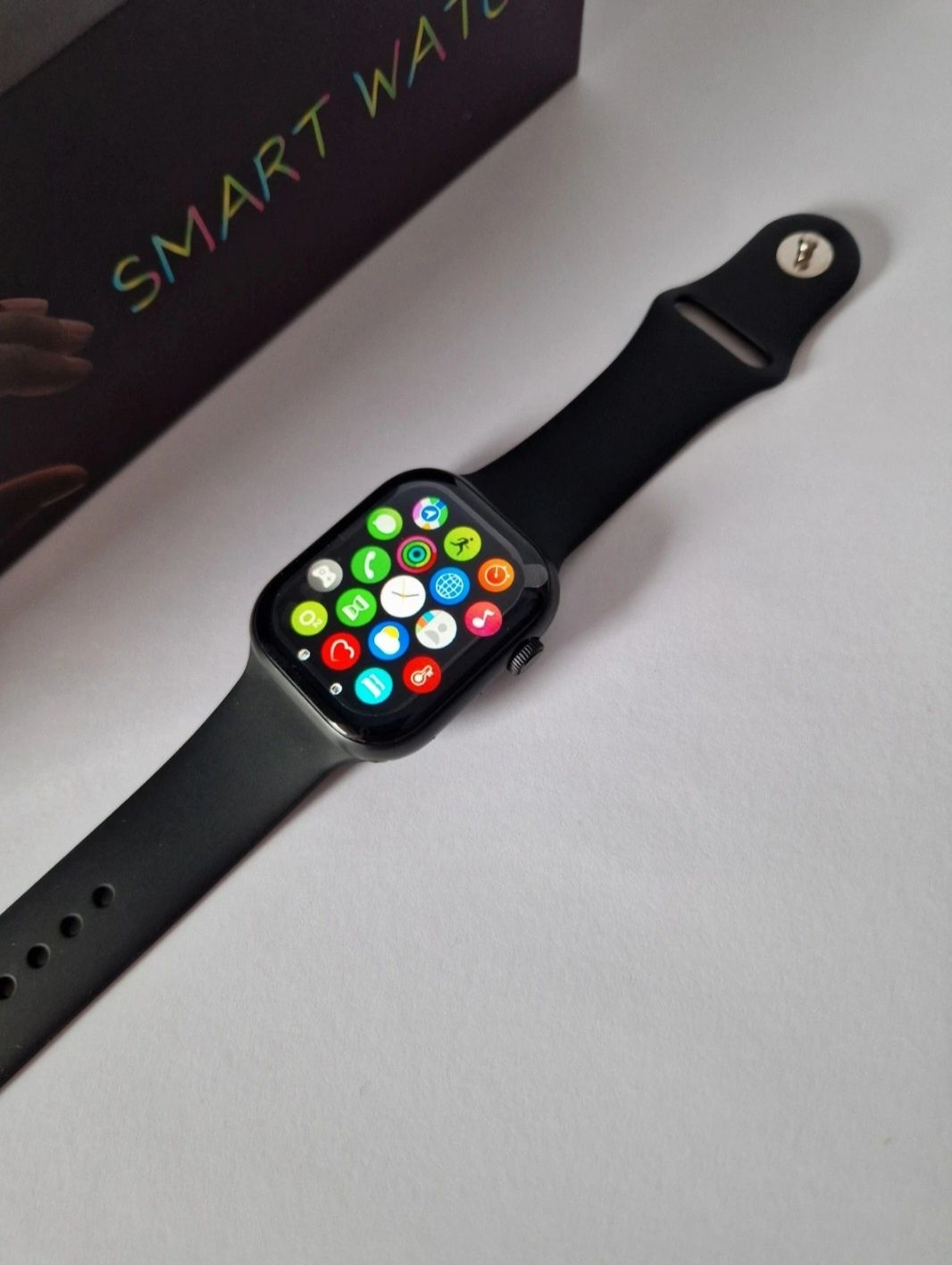 Czarny smartwatch Mikrowear CHAT GPT