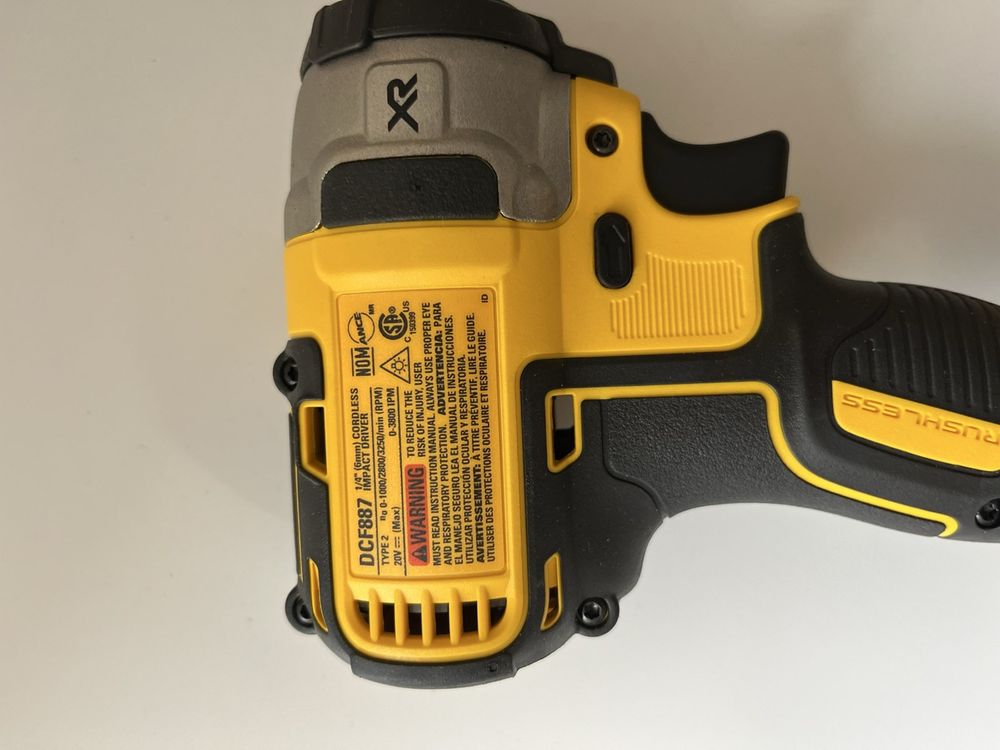 Імпакт Dewalt dcf887 20v CША