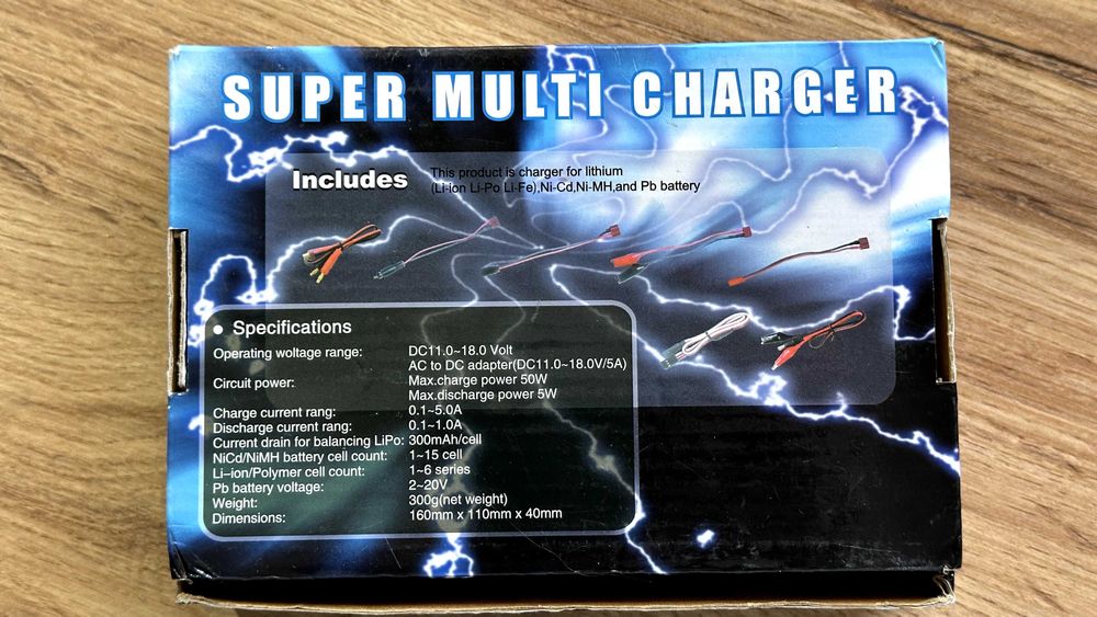 Зарядка для акумуляторів та батарейок - Super Multi Charger B6V8 50w