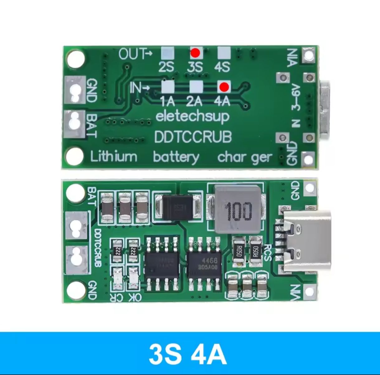 Модуль зарядки 3s та 4s type c