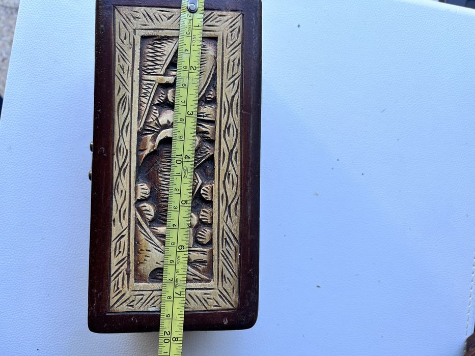 Caixa de joias Oriental vintage