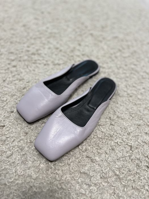 Мюлі сабо натуральна шкіра