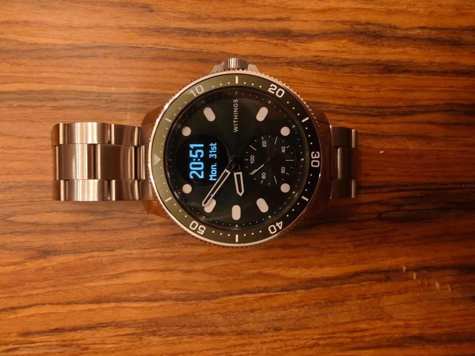 Withings Scanwatch Horizon cor verde escuro.