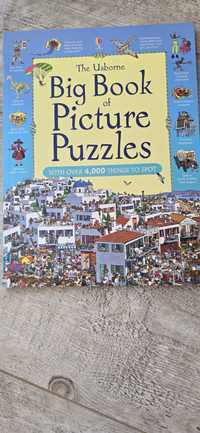 Big book of picture puzzle Usborne obrazkowela książeczka angielski