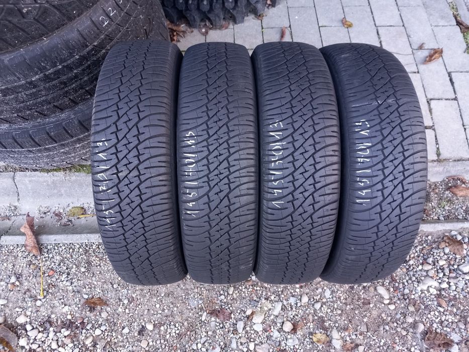 4x Opony Używane Całoroczne 145/70R13 Dębica