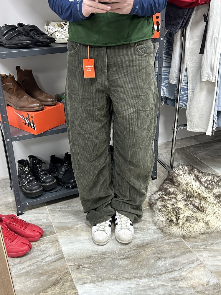 Нові широкі вельветові штани брюки реп джинси opium y2k dickies baggy