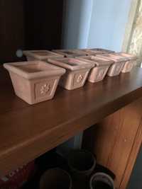 Doniczki ceramiczne włoskie 7 cm. Pilnie