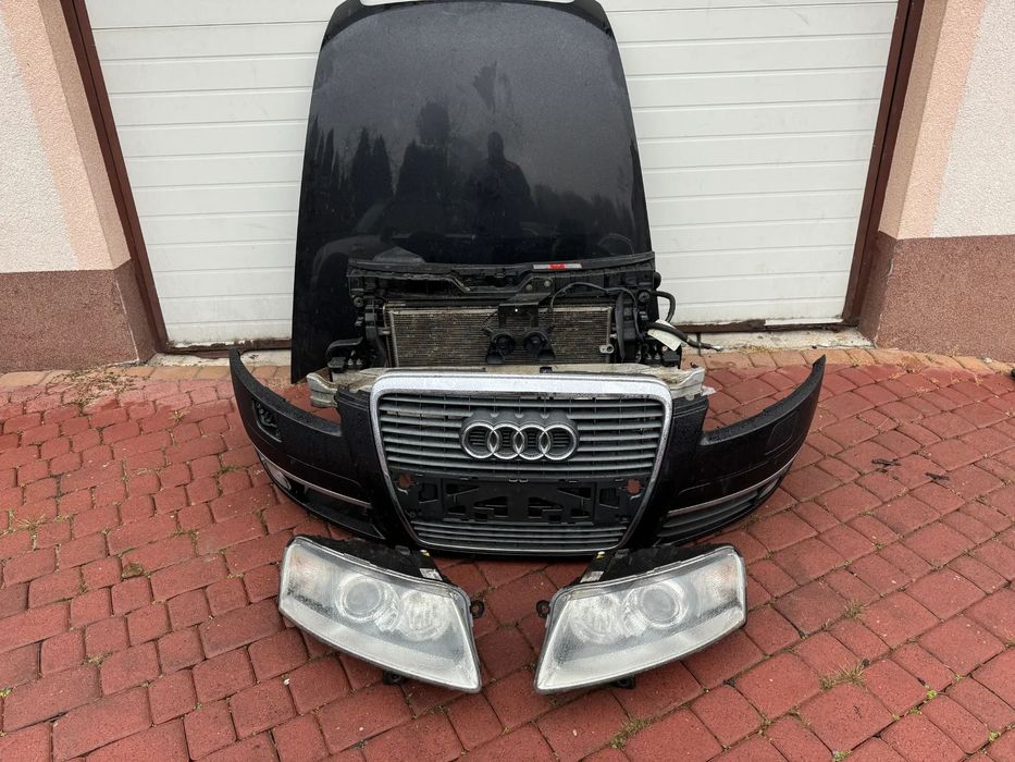 PRZÓD KOMPLETNY ZDERZAK PAS MASKA XENON AUDI A6 C6 LZ9Y