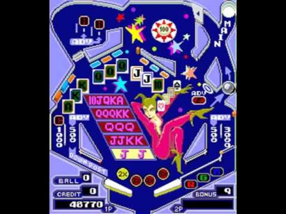 Jogo Pinball -Action ano 1985