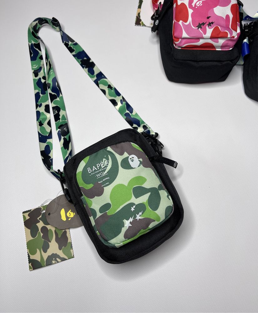 Сумка Bape через плечо, барсетка, сумка Бейп, бананка, мессенджер