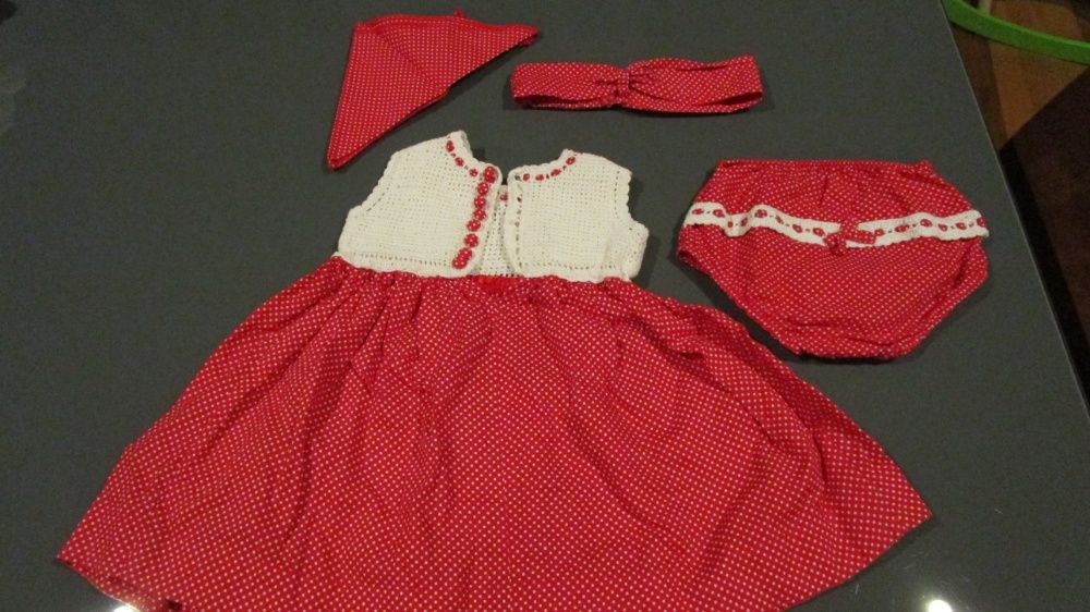 Vestido cerimónia bebé menina feito à mão - Peças Únicas!