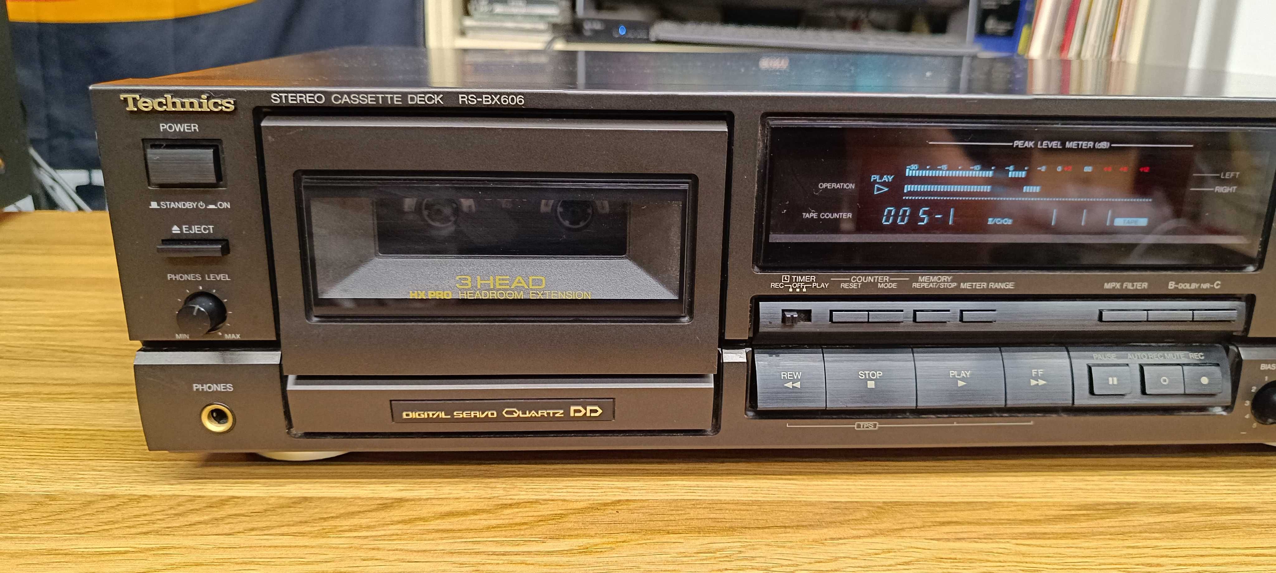 Кассетна дека Technics RS-BX606  (відео роботи !!)