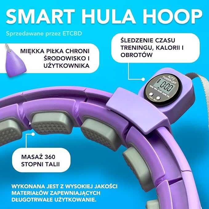 Nowe Hula Hop z licznikiem XXL 128cm