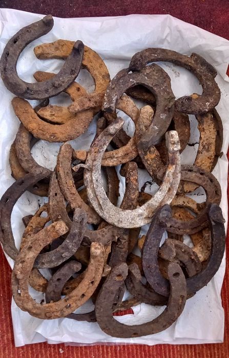 Продам ржавые подковы одним лотом 17шт