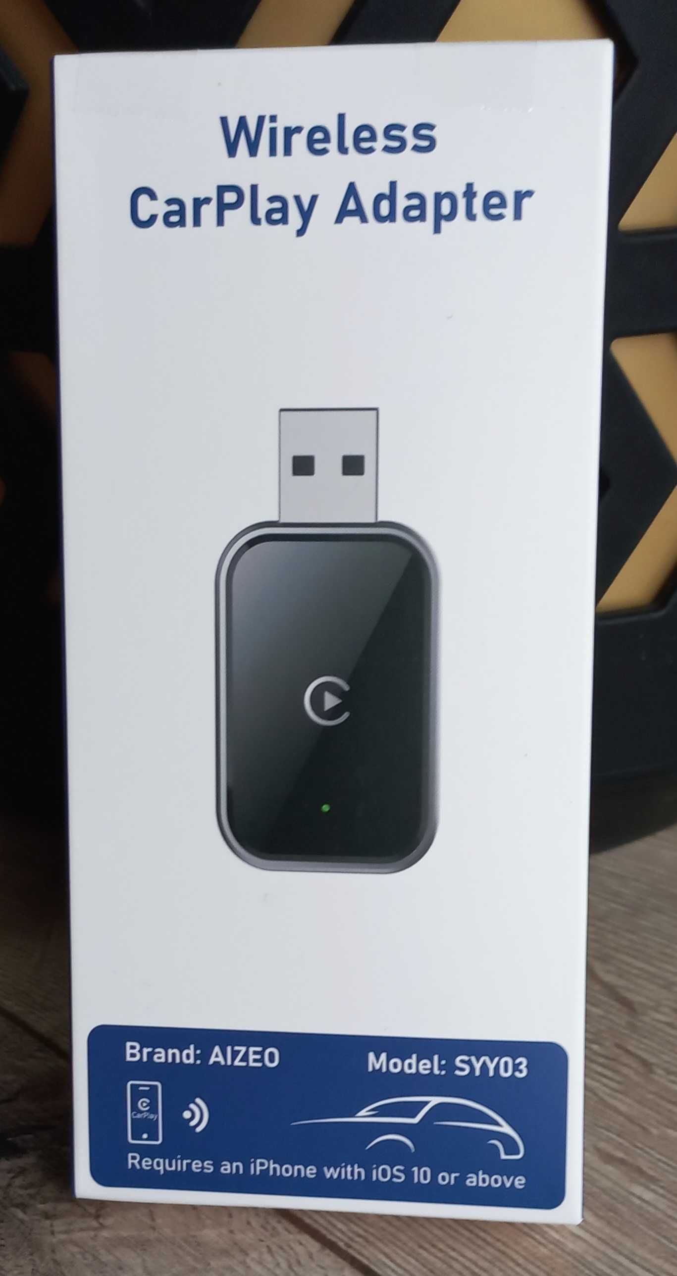 NOWY adapter bezprzewodowy CarPlay AIZEO SYY03 Bluetooth USB