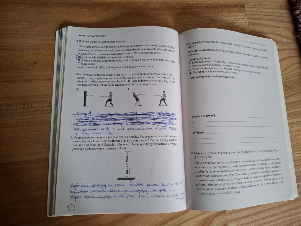 Zeszyt ćwiczeń Fizyka 7 Wsip
