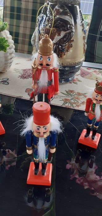 Dekoracje dziadek do orzechów zestaw 4 szt