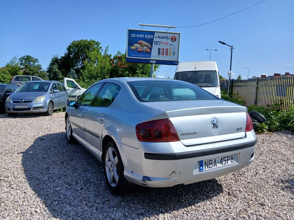 Peugeot 407 2.2B w dobrym stanie - RATY -DOSTAWA POD DOM