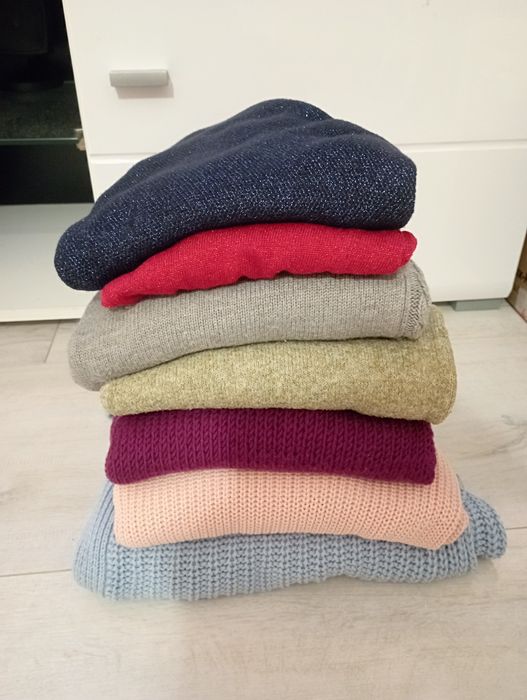 Zestaw 7 sweterków damskich S