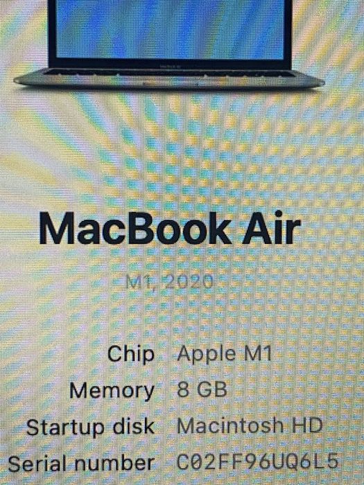 Apple Macbook Air M1 8 RAM 512 SSD (2020)