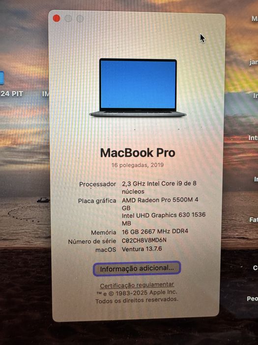 MacBook Pro 16 - 1T i9