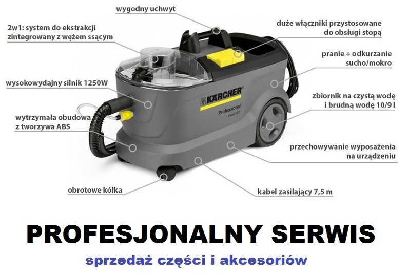 Wynajem odkurzaczy piorących KARCHER - serwis odkurzaczy