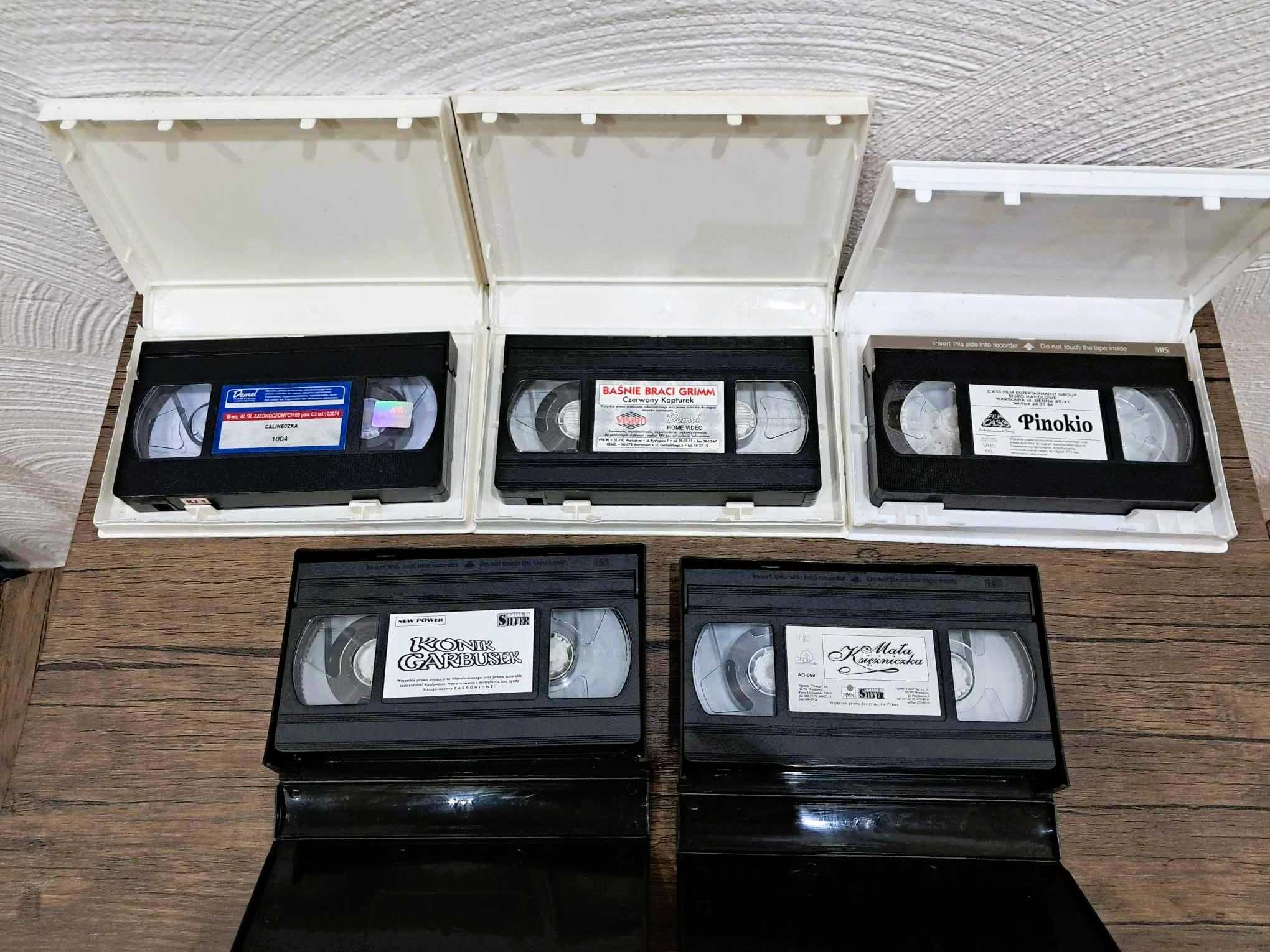 Zestaw 5ciu bajek bajek na kasetach VHS