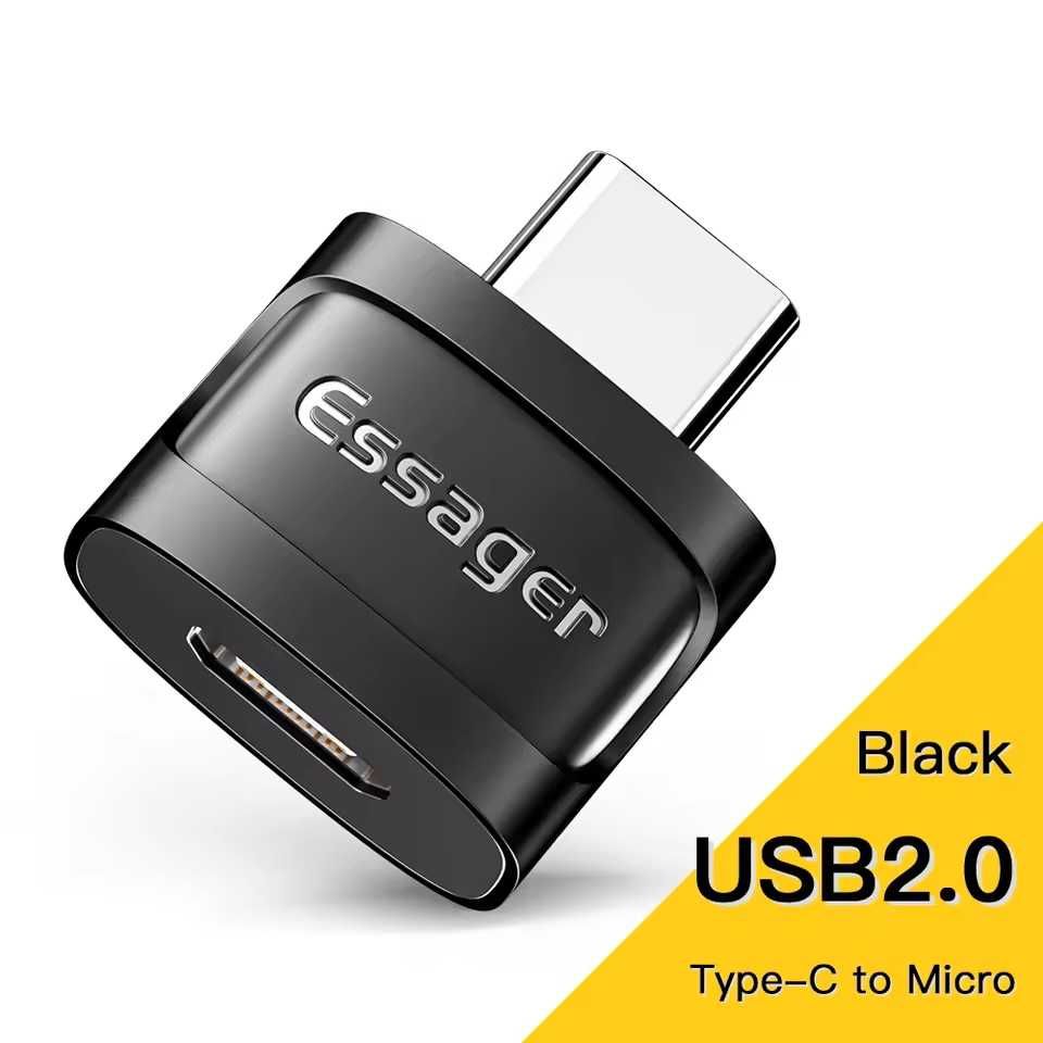 Essager adapter przejściówka OTG micro USB do USB-C 2.0 EZJMC-XL01