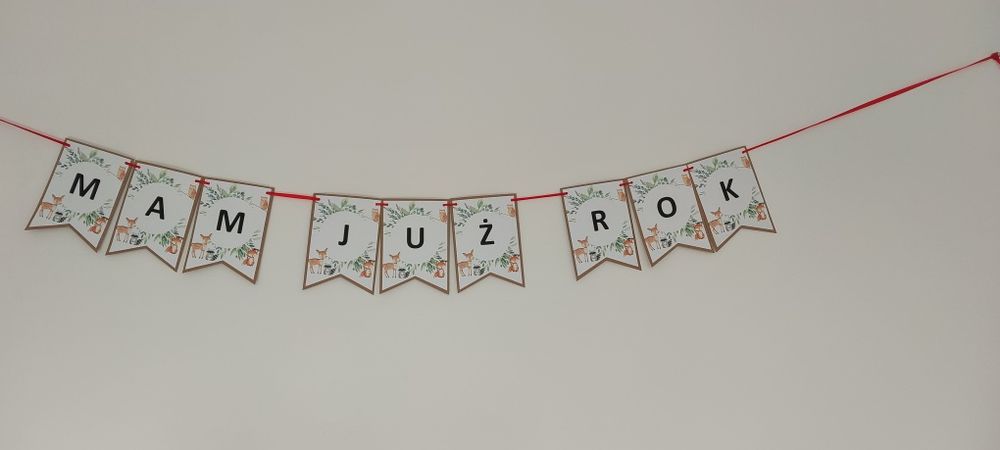 Napis w stylu safari mam już rok