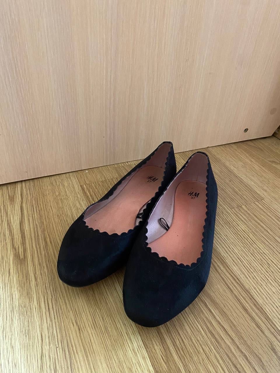 Балетки чорні ( туфлі) 37 розмір ,H&M