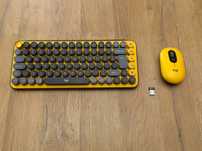 Klawiatura Mechaniczna Logitech Pop Keys - jak nowa + Myszka Pop