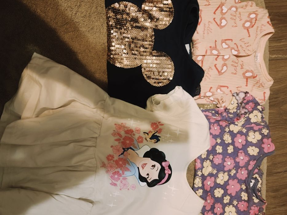 Koszulki dł i krótki rękaw dziewczęce