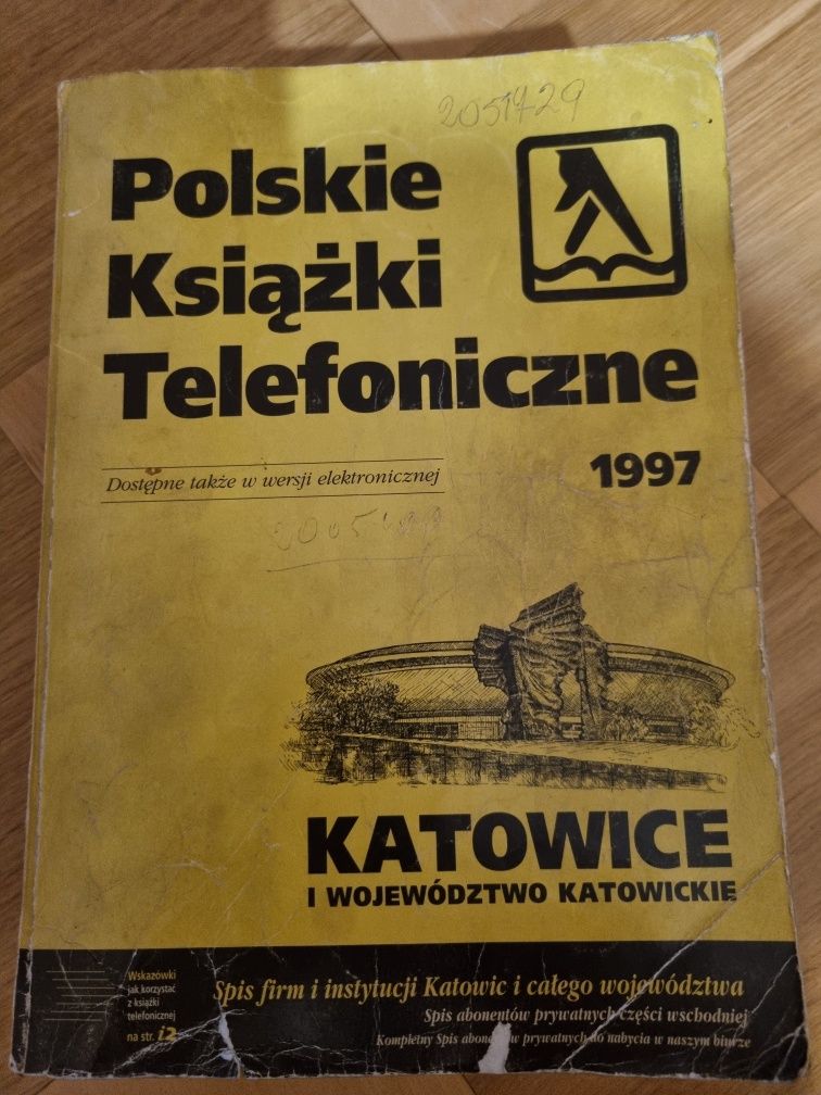 Książka telefoniczna woj katowickie 1997r