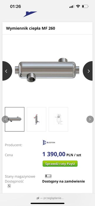 Wymienik ciepla basenowy