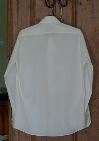 HOOPERSLONDON męska koszula kremowa ecru 44 XL L bluzka długi rękaw