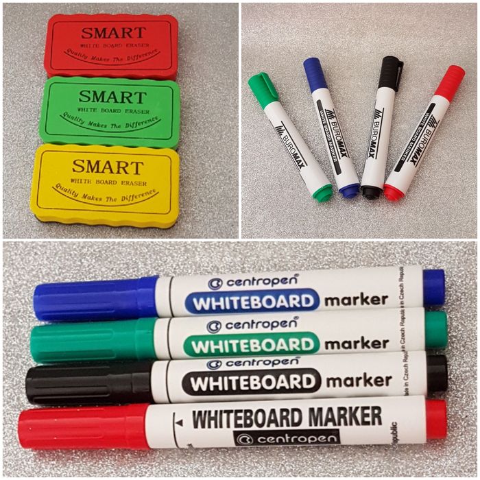 Доска маркерная двухсторонняя 30х40см  магнитная.Дошка магнітно-маркер