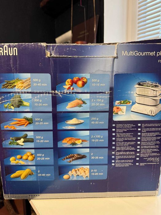 пароварка braun multigourmet plus.  Есть упаковка. Мало использовалась