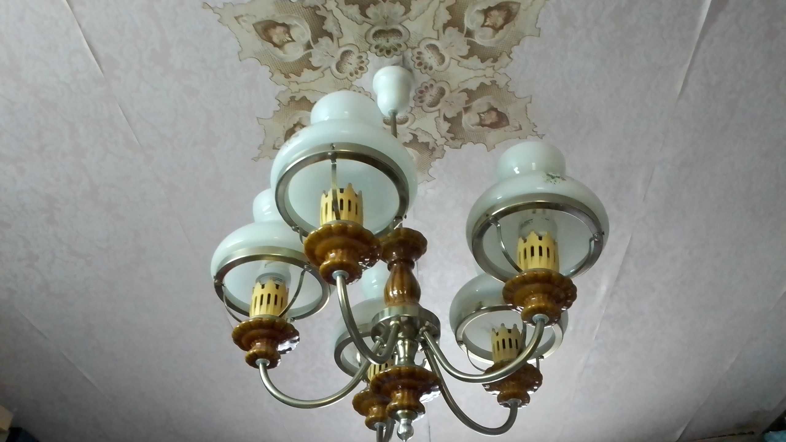 Люстра советская пятирожковая