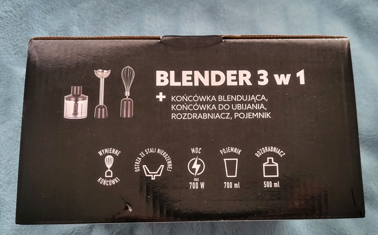 Nowy Blender 3w1 700W MPM Czarny
